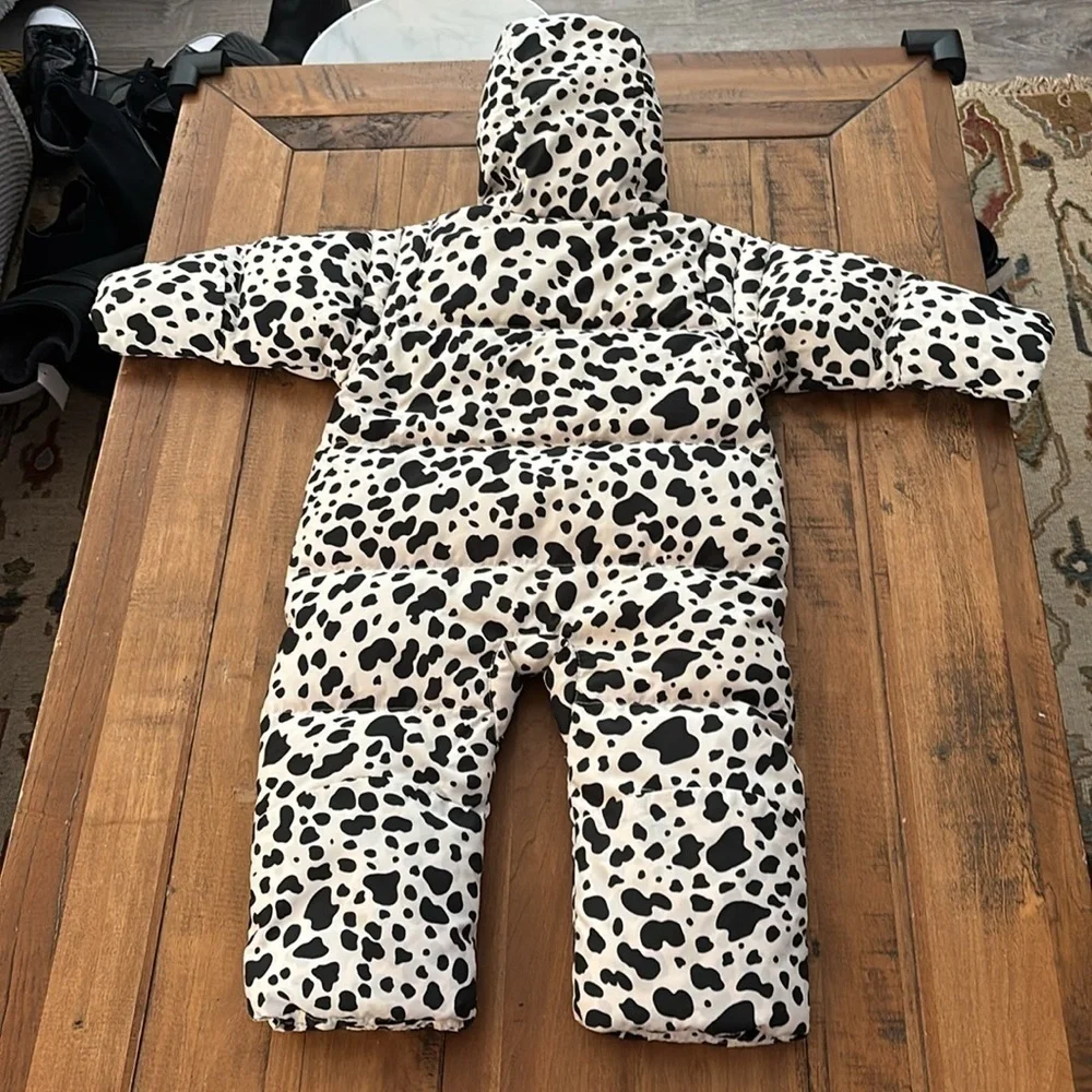 Columbia Infant Black and White Patterned Snowsuit 18mo